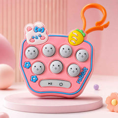 Cute Cartoon Music Push Button Toy Keychain Ð Light & Portable Fun