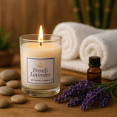 French Lavender Soy Candle – Relaxing Aromatherapy Jar 50g