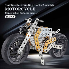 Metal Bike Building Kit – DIY STEM Construction Toy for Kids | Little Blocks