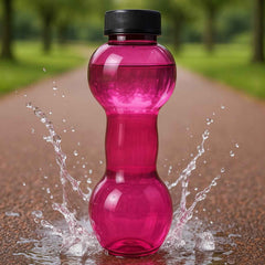 Dumbbell Water Bottle – 550ml BPA-Free Hydration | FitFuzion