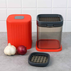 Onion Chopper – Multipurpose Manual Press with Storage Box
