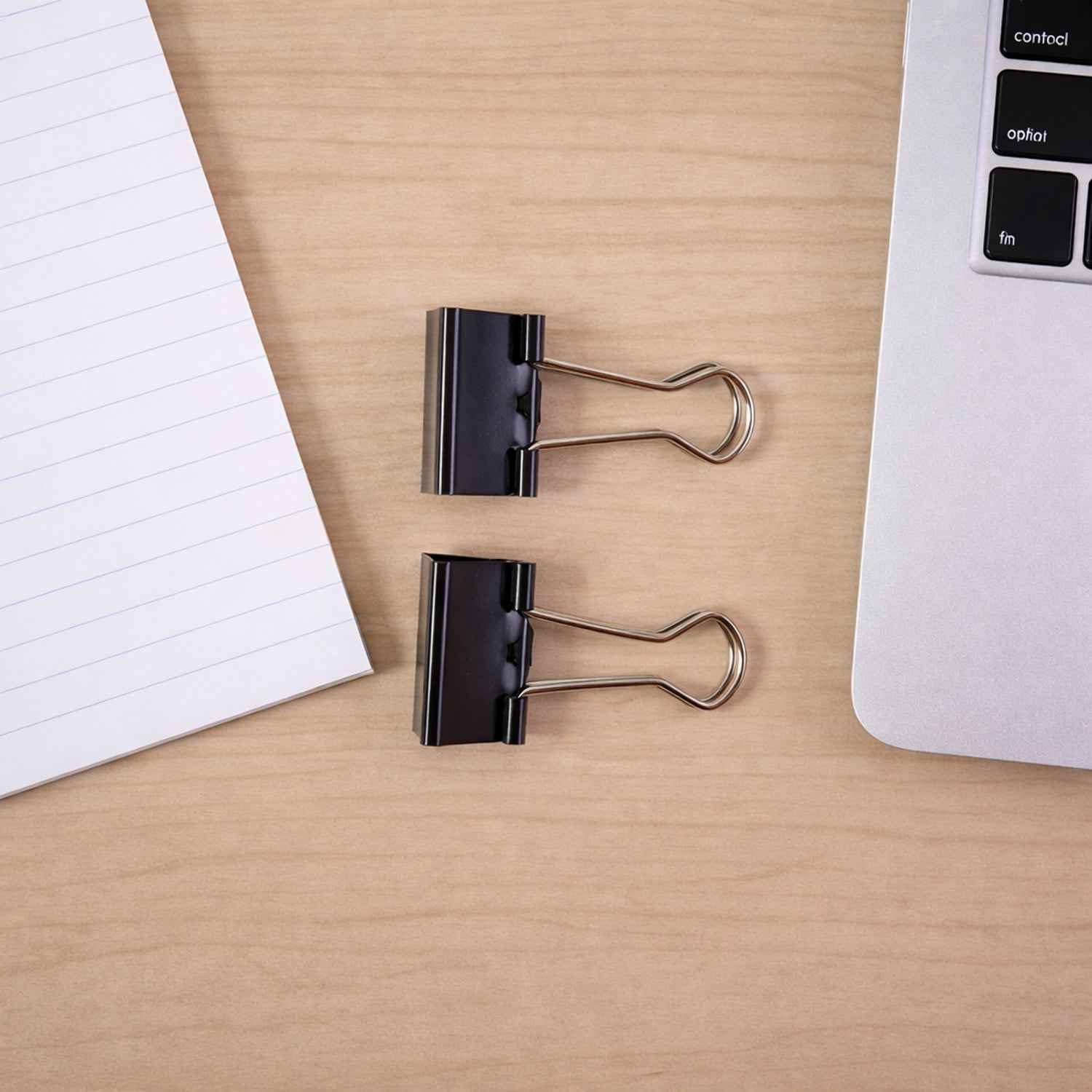 Binder Clip Paper Holder – Strong Metal Clips (2 Pc, 19mm)