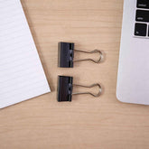 Binder Clip Paper Holder – Strong Metal Clips (2 Pc, 19mm)