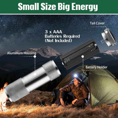 Pocket Torch – 9 LED Mini Flashlight for Emergency & Camping | Poravar