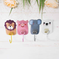 Wall Mounted Cartoon Hooks Ð Self-Adhesive, Kid-Friendly Design