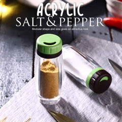 Salt and Pepper Shaker Set – Transparent Acrylic & Durable Design