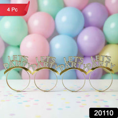 Glitter Party Headband Set – 4 Pack Lets You Celebrate In Style