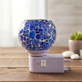 Mosaic Glass Night Lamp – Decorative Warm Glow Plug-in Light