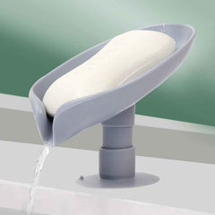 Self Draining Soap Holder – Leaf Design for Dry Soap | VelvetBubbles