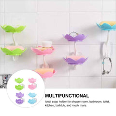 Self-Draining Soap Dish – Flower Design Bathroom Holder | VelvetBubbles