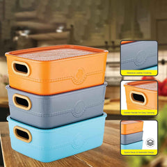 Plastic Storage Basket Set – Durable & Multipurpose Organizer