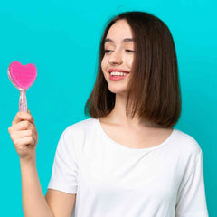 Heart Hair Brush – Gentle Detangling & Scalp Massage | Calm & Curl