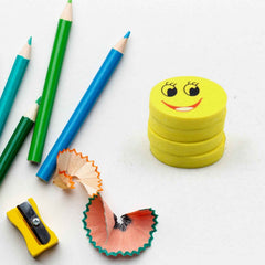 Emoji Eraser Set – Colorful 4pc Fun for Kids' School |