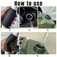 Complete manual liquid transfer pump set for fuel and water