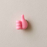 Hand-Shaped Wall Clip Holder – Pink Silicone Cable Organizer