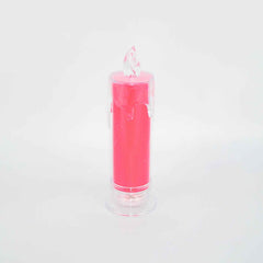 Red LED Flameless Candle – Realistic Flickering Pillar | Styleva