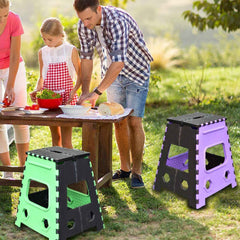 Folding Stool 18-inch – Portable & Sturdy | TinyTrendy