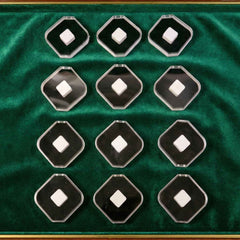Jewellery Storage Box Set – 12 Pc Soft Cushion Display