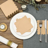 Scalloped Edge Tissue Napkins – Elegant 120 Pc 2-Ply Set