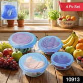 Silicone Stretch Lids – 4 Piece Reusable Food Covers