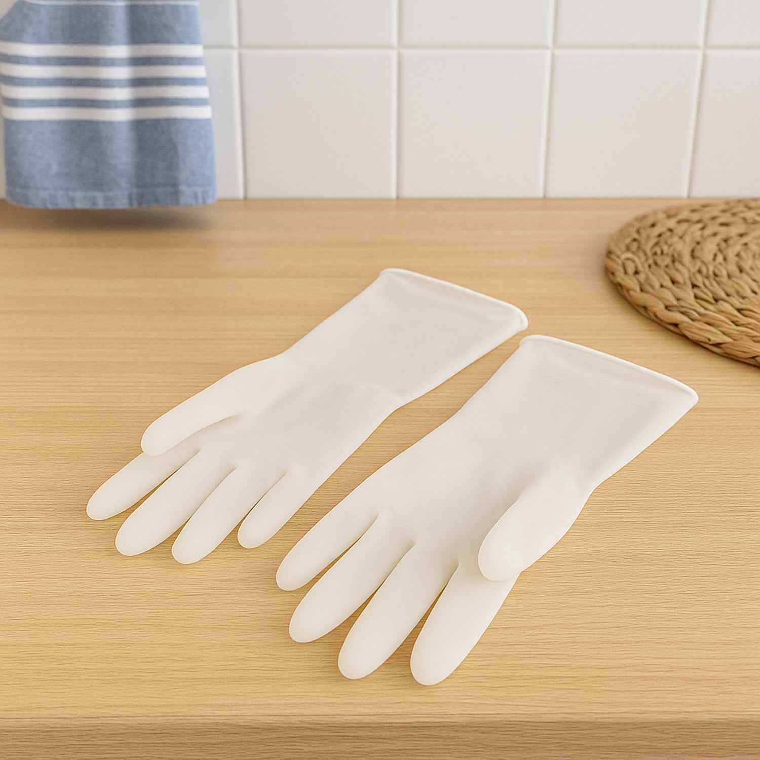 Small Kids Dishwashing Gloves – Soft Reusable Latex Set