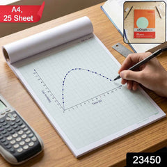 A4 Graph Paper Pad Ð Precise 1mm Square Grid for Technical & Academic Use