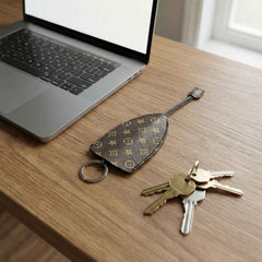 Designer-Style Keyholder – Secure Ring & Stylish Strap