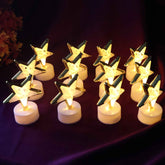 Star Shaped Flameless LED Candles – Safe & Elegant Décor Set
