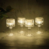 LED Crystal-Effect Table Lamps – Set of 4 Elegant Mini Lights