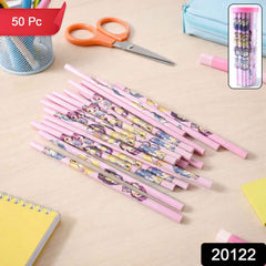 Cartoon Wooden Pencil Set – 50 Pieces for Kids' Creativity