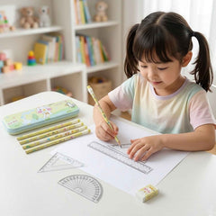 Cartoon Geometry Box Set – Fun & Organised School Supplies