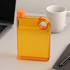 Slim Water Bottle – Notebook Design, 380ml | Own Hydrate