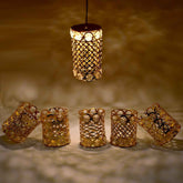 Jhoomer Chandelier – Antique Golden Metal Hanging | Styleva
