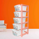 Plastic Storage Drawer – 5-Layer Large Modular Organizer