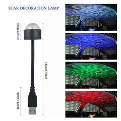 USB Star Projector – Dual Mode Disco Light for Car & Home | Styleva