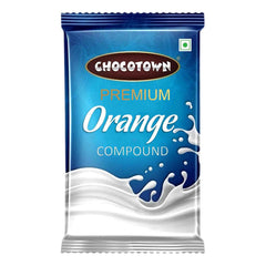 Orange Chocolate Compound – Premium Baking Slab 500gm | Chocotown