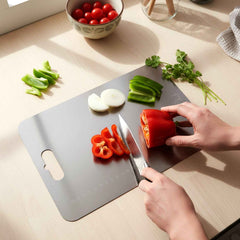 Large Stainless Steel Cutting Board – 31x20.5cm with Scale