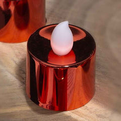 LED Diya Candles – Flameless Tea Light Set (6 Pcs) | Indo Glow