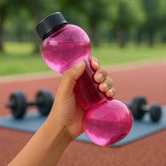 Dumbbell Water Bottle – 550ml BPA-Free Hydration | FitFuzion