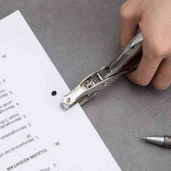 Single Hole Puncher – Durable Metal for Office & Crafts | VoltDesk
