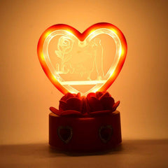 Love Couple Showpiece – Romantic Heart-Shaped Home Decor Gift