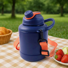 Sports Vacuum Bottle – Leak-Proof with Shoulder Strap