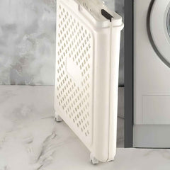 Foldable Laundry Basket with Wheels – Portable & Ventilated