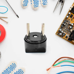 2 Pin Plug Adapter – Universal to Indian Socket Converter | Compshop