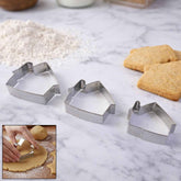 Stainless Steel House Shape Cookie Cutter Set Ð 3 Durable Baking Molds