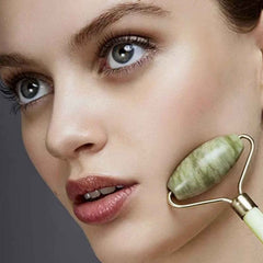 Jade Facial Massage Roller – Dual-Headed Anti-Aging Tool