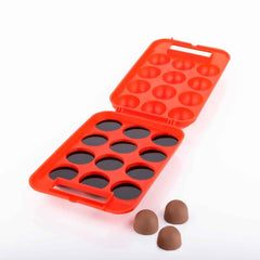 Plastic Egg Carrier – 12 Egg Storage Box for Fridge & Travel | Organivo