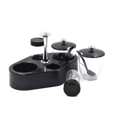 Spice Condiment Set with Transparent Jars & Removable Cups | Ganesh