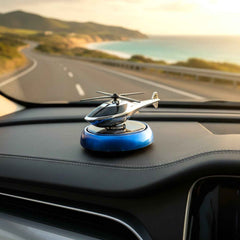 Solar Helicopter Car Air Freshener – Rotates & Freshens Dashboard