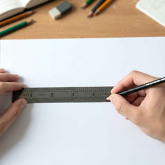 Measuring Ruler – Precision Steel 15 cm with Clear Markings